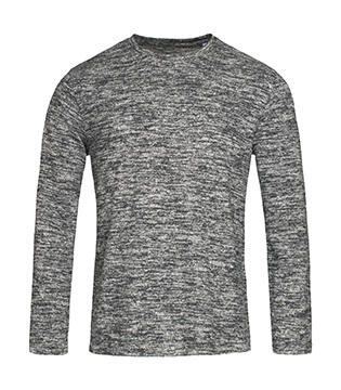 Sudadera de punto manga larga hombre Dark Grey Melange