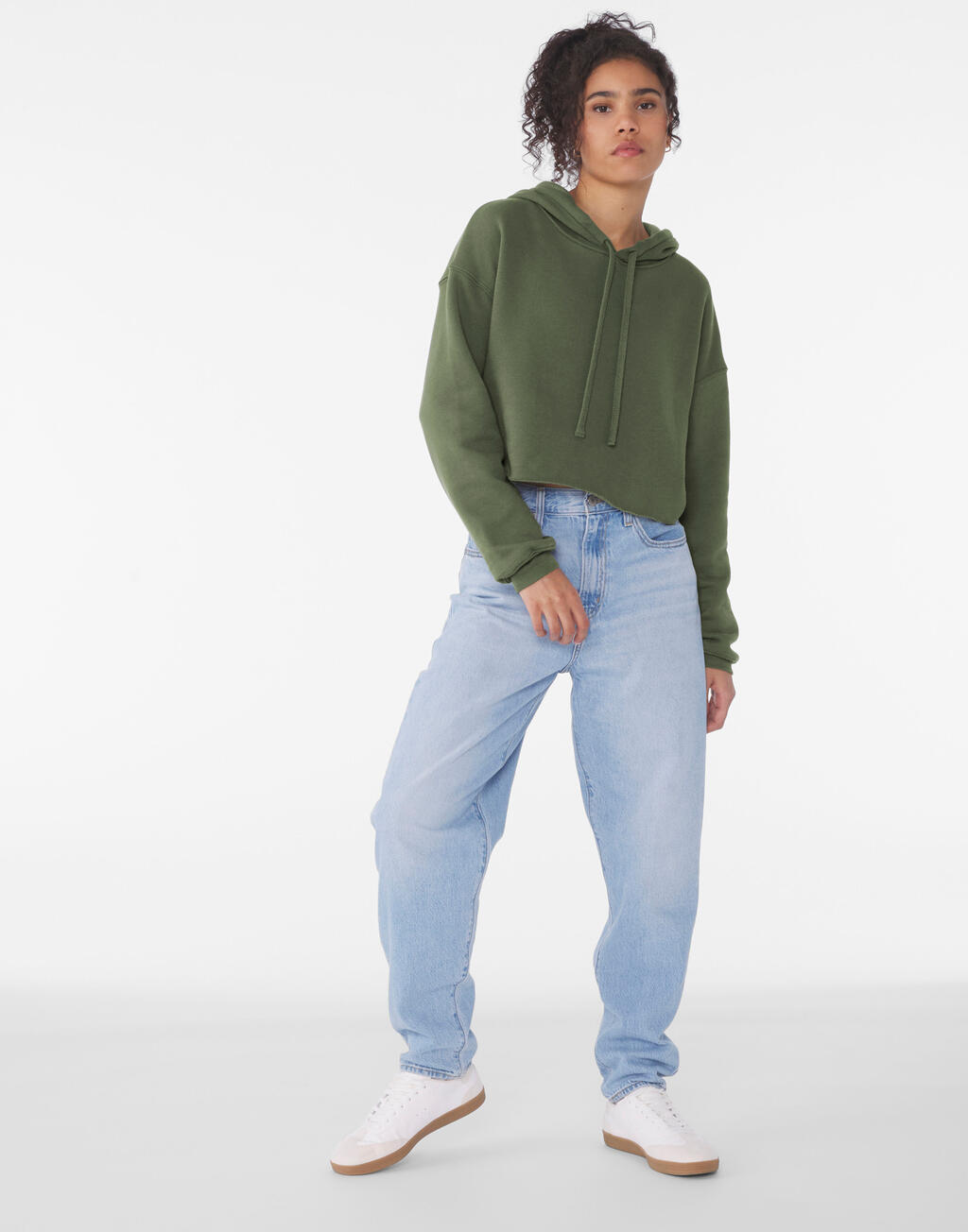 Sudadera corta Mujer Fleece - vista 4