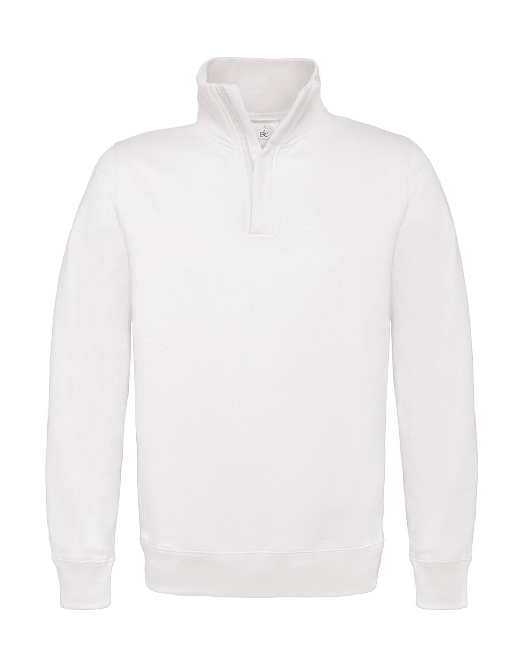 Sudadera cremallera 1/4 ID.004 Cotton Rich White