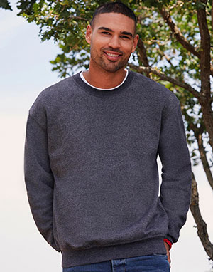  Fruit of the Loom Sudadera Manga montada classic