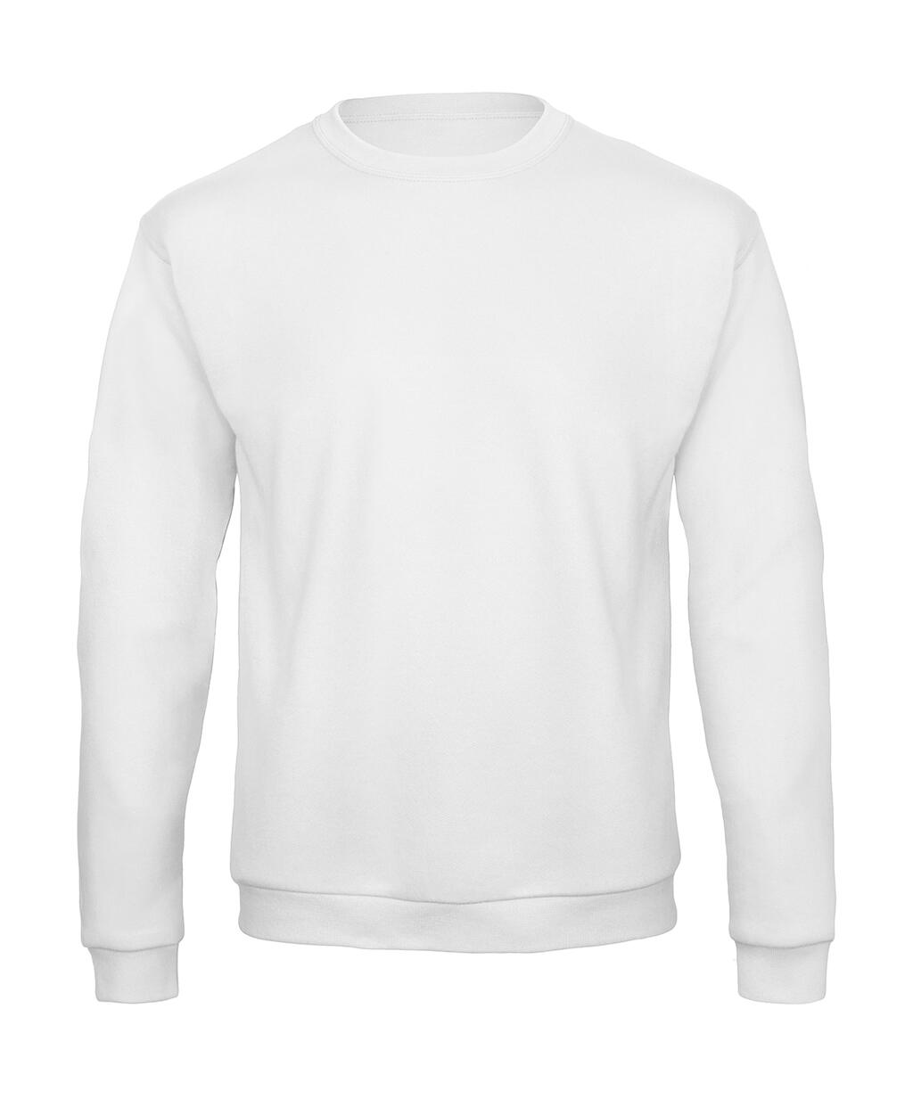 Sudadera cuello redondo unisex ID.202 50/50 White