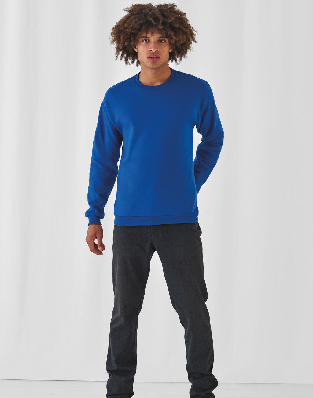 Sudadera cuello redondo unisex ID.202 50/50 - vista 1