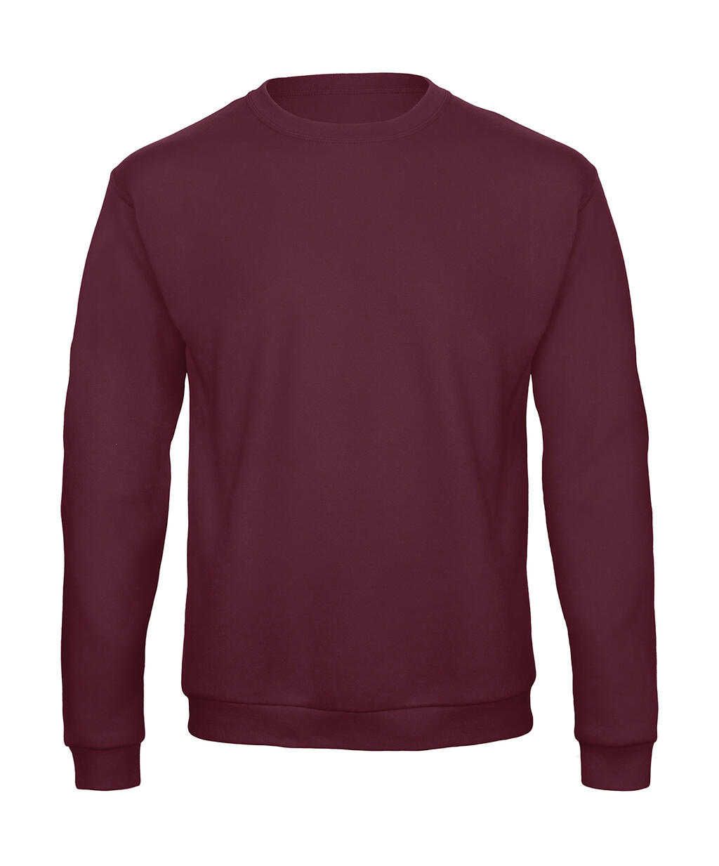 Sudadera cuello redondo unisex ID.202 50/50 Burgundy
