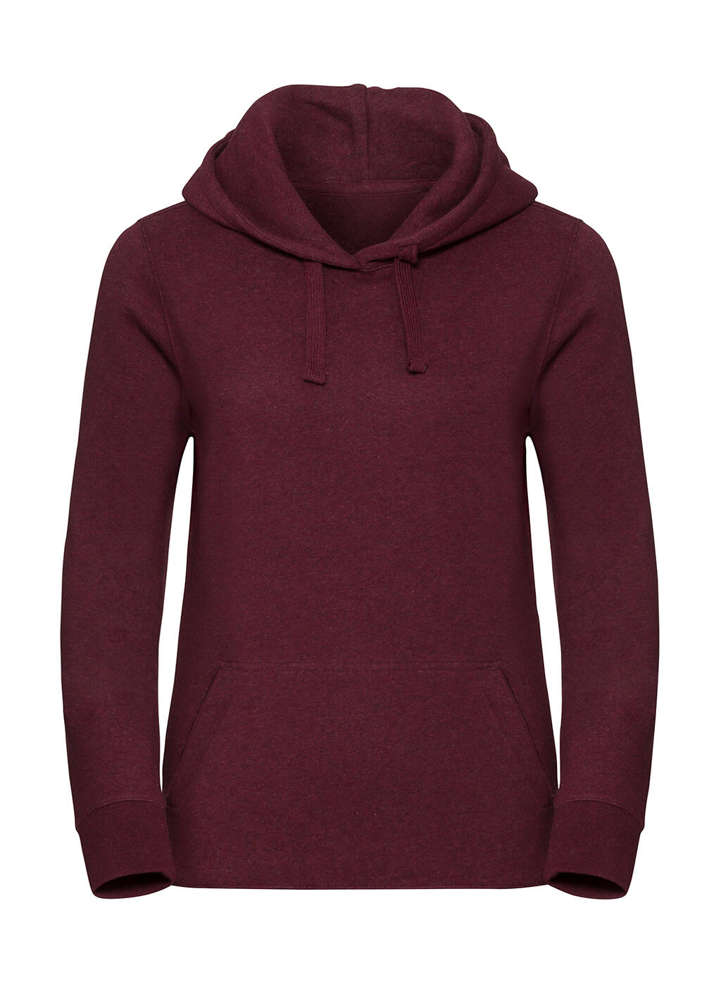 Sudadera Authentic Melange con capucha mujer Burgundy Melange