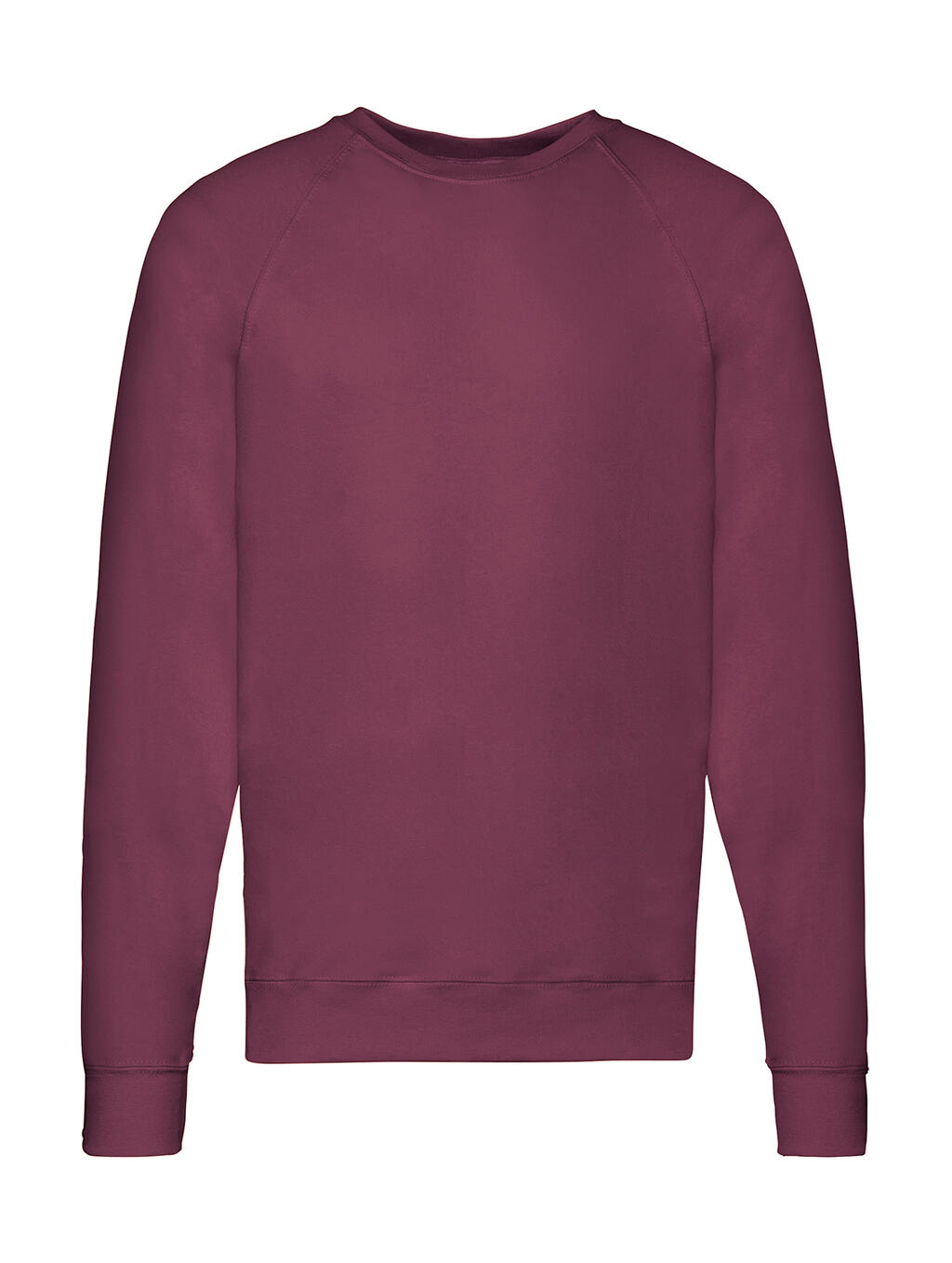 Sudadera manga raglán ligera Burgundy