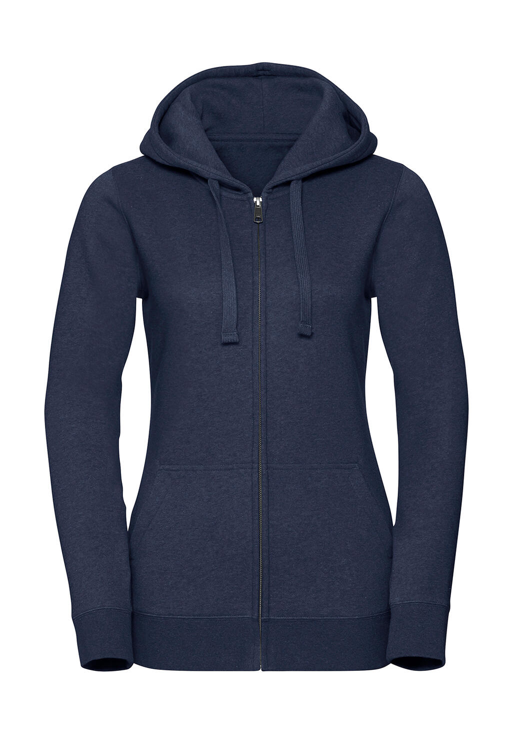Sudadera Authentic Melange capucha/zip mujer Indigo Melange