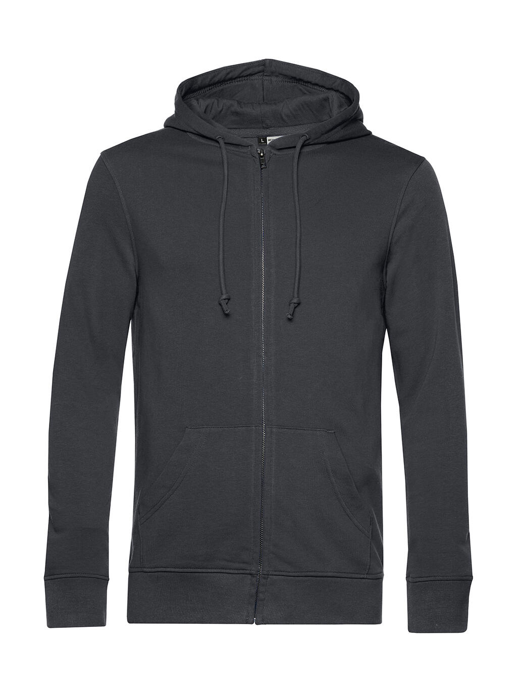 Organic Inspire Zipped Hood Asphalt
