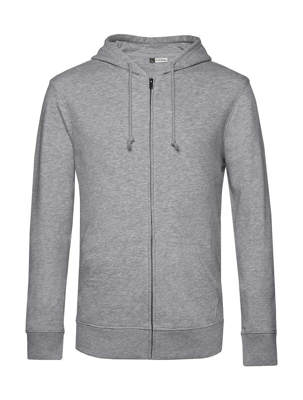 Organic Inspire Zipped Hood Heather Grey