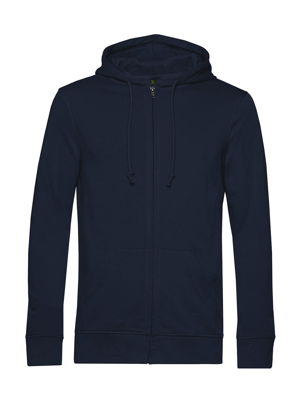Organic Inspire Zipped Hood Navy Blue