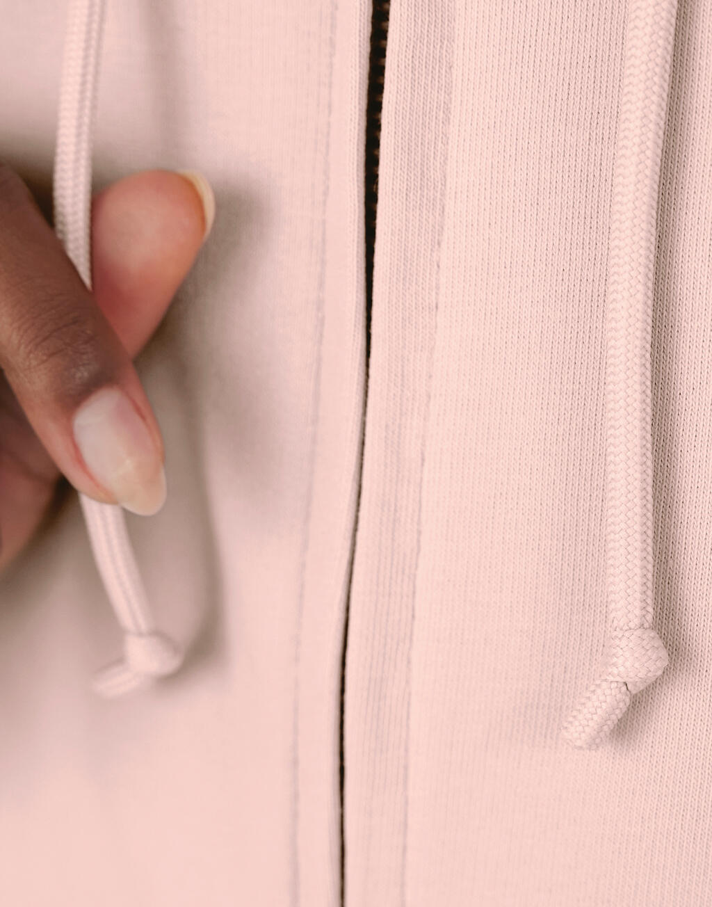 Sudadera orgánica con capucha y cremallera mujer  - vista 3