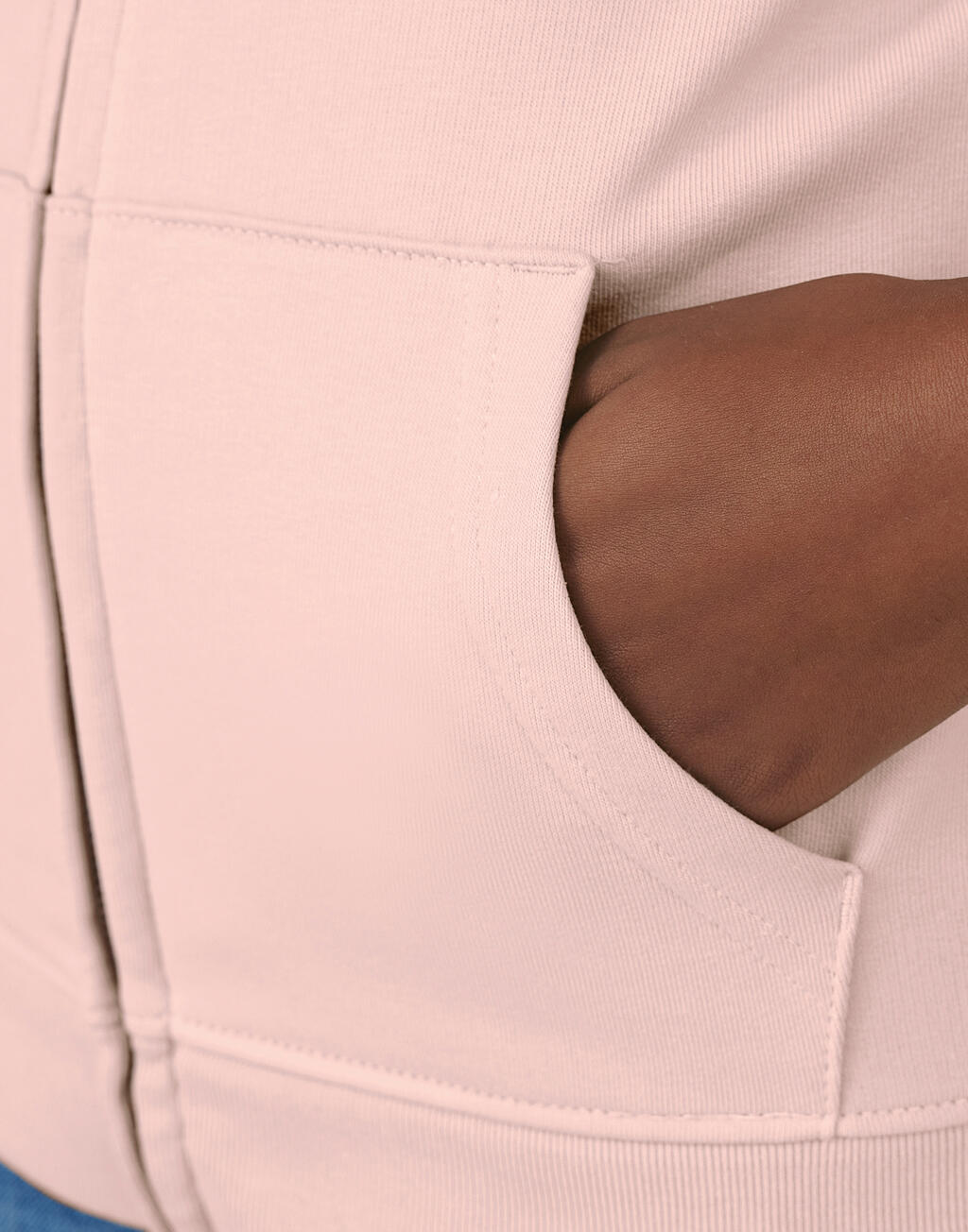 Sudadera orgánica con capucha y cremallera mujer  - vista 2