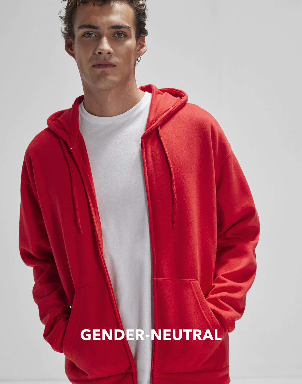 Chaqueta con Cremallera y Capucha ID.224 - vista 3