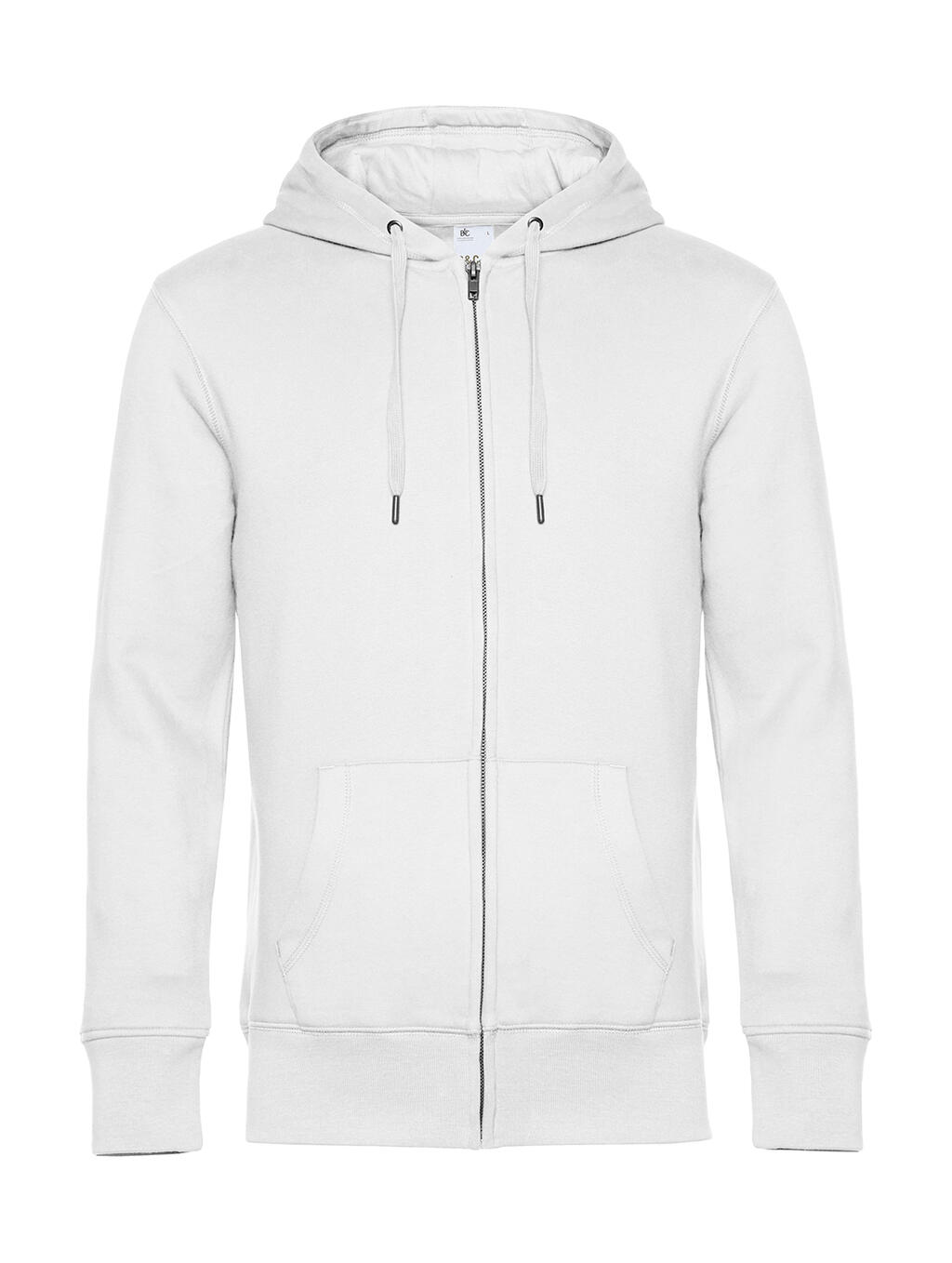 Sudadera King con capucha y cremallera hombre White