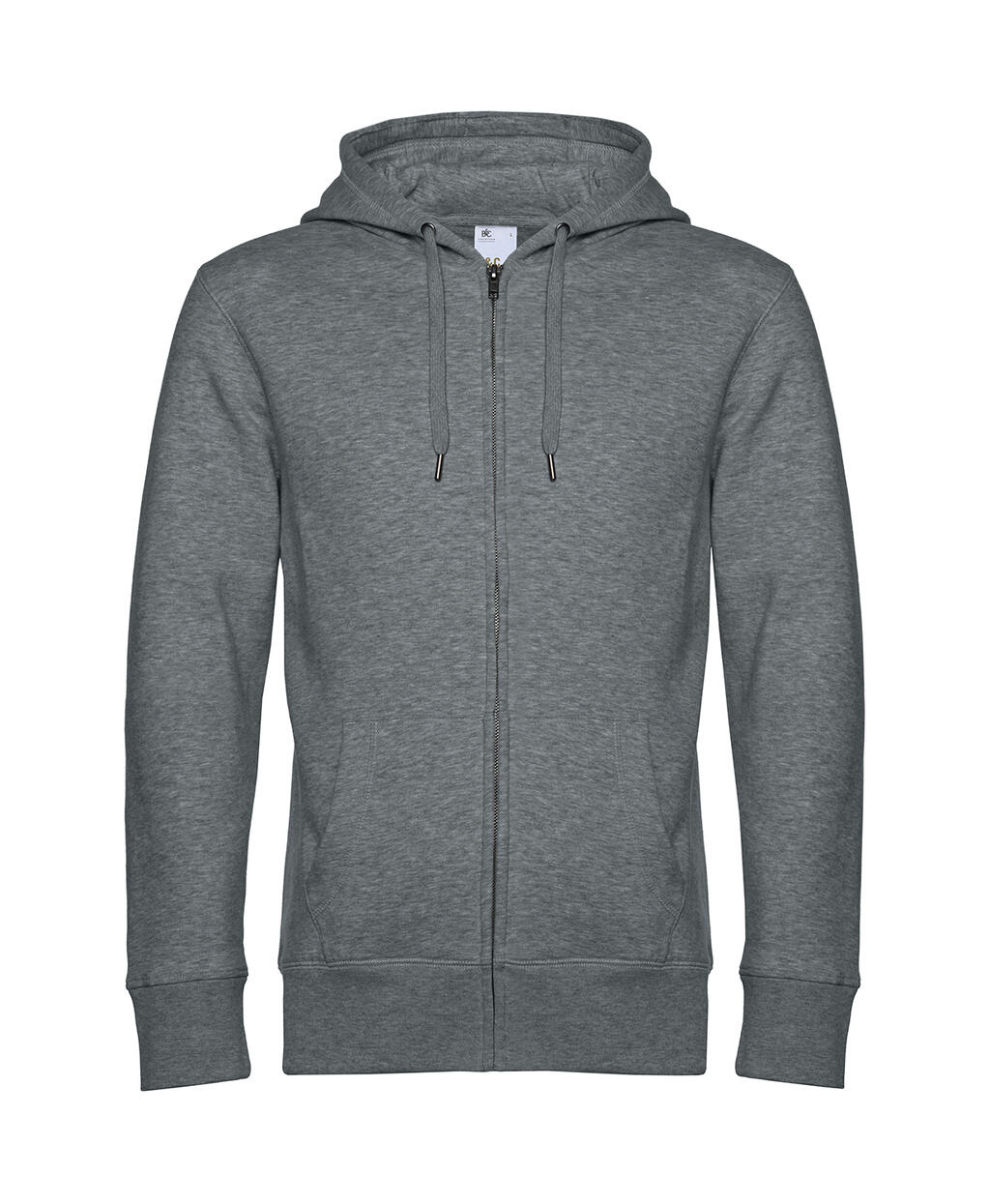Sudadera King con capucha y cremallera hombre Heather Mid Grey
