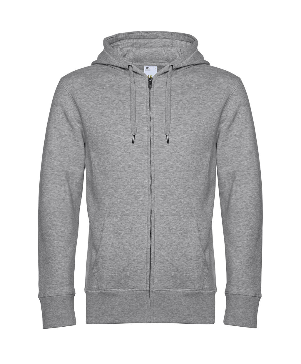Sudadera King con capucha y cremallera hombre Heather Grey