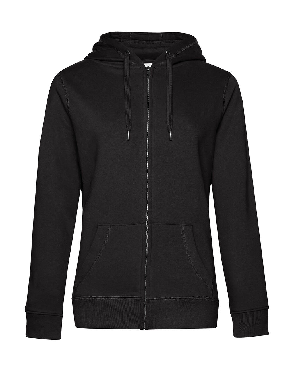 Sudadera Queen con capucha y cremallera mujer  Black Pure