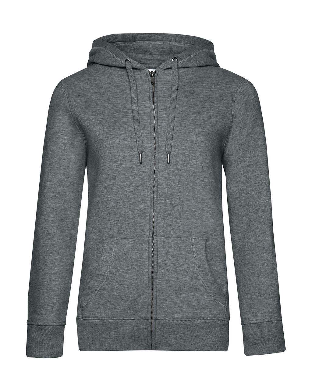 Sudadera Queen con capucha y cremallera mujer  Heather Mid Grey
