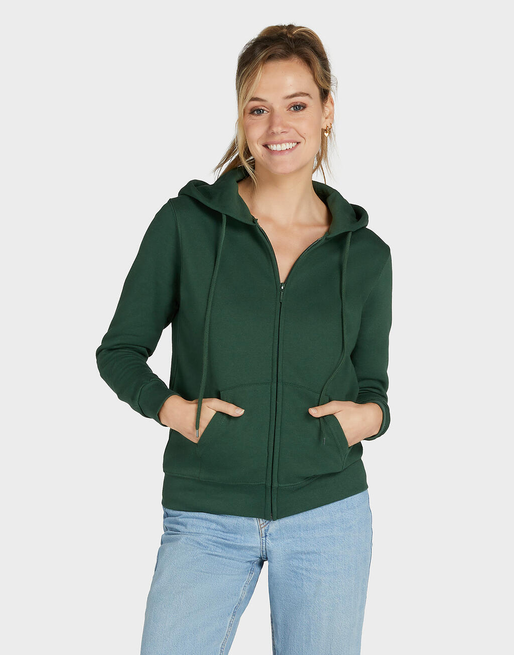  SG Sudadera capucha cremallera entera mujer
