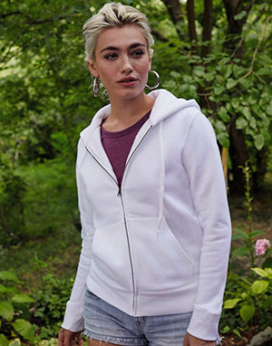  Fruit of the Loom Sudadera con capucha y cremallera de mujer Capucha y cremallera premium de mujer