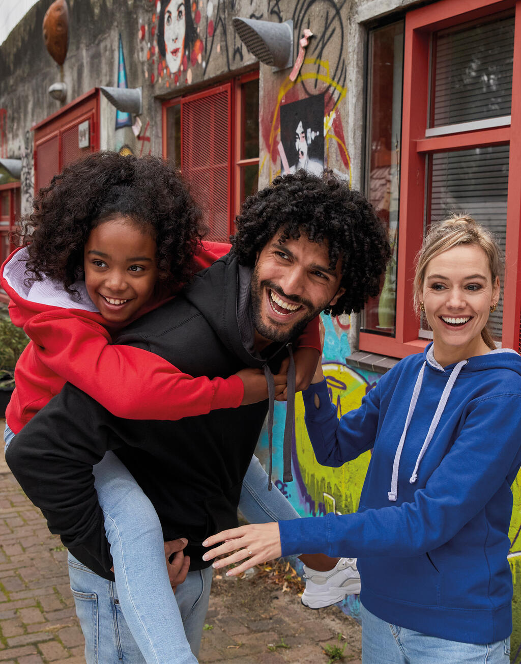 Sudadera con capucha en contraste mujer - vista 1