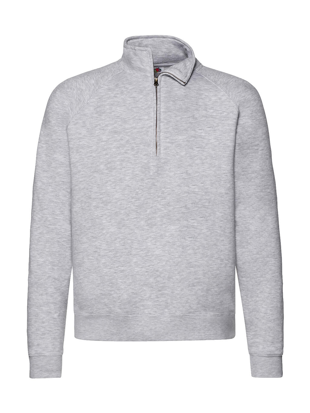 Sudadera con cremallera corta Heather Grey