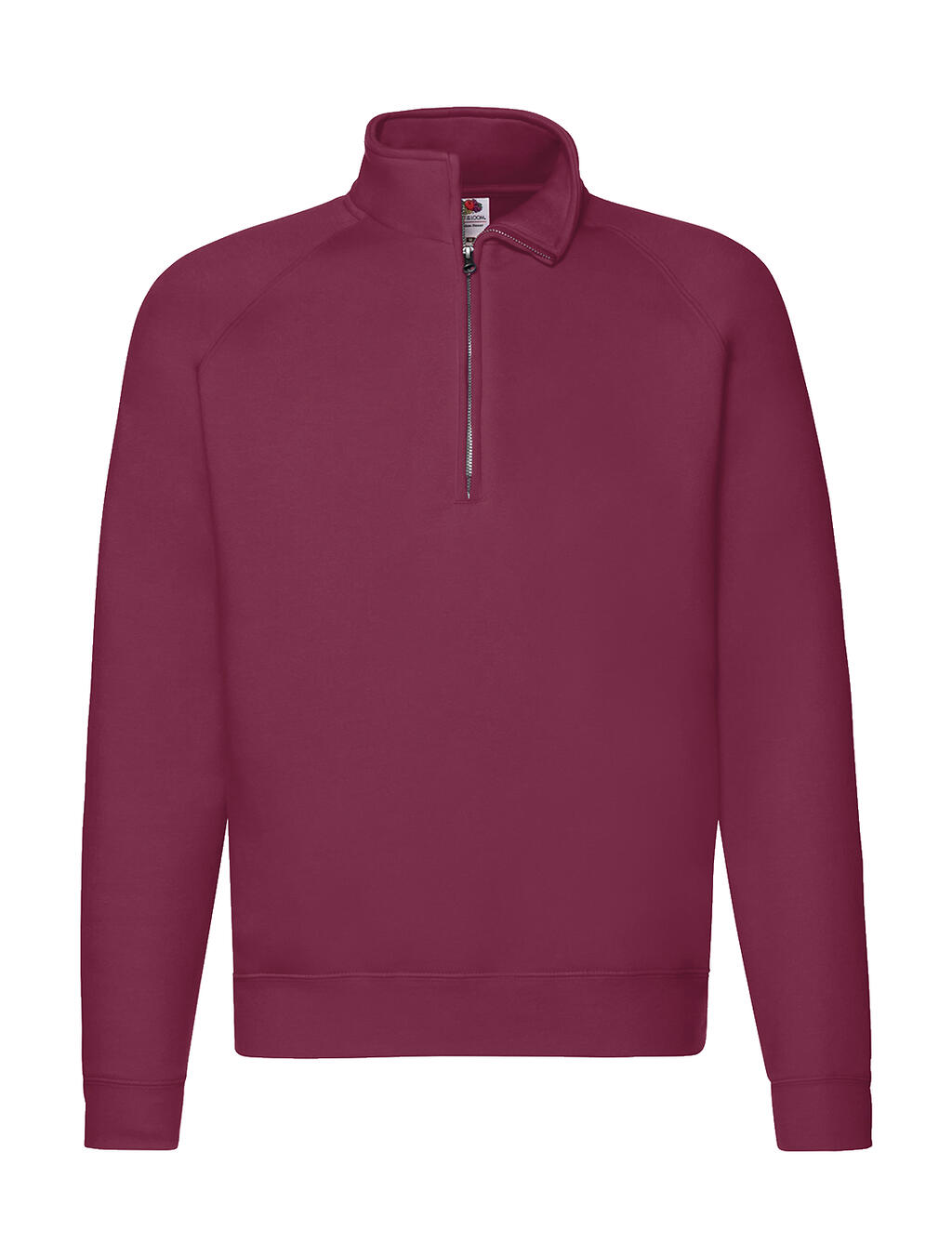 Sudadera con cremallera corta Burgundy