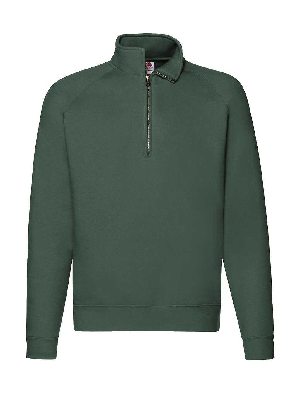 Sudadera con cremallera corta Bottle Green