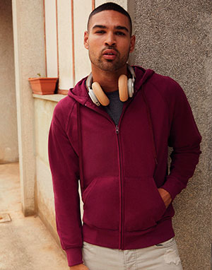  Fruit of the Loom Sudadera con capucha y cremallera entera ligera