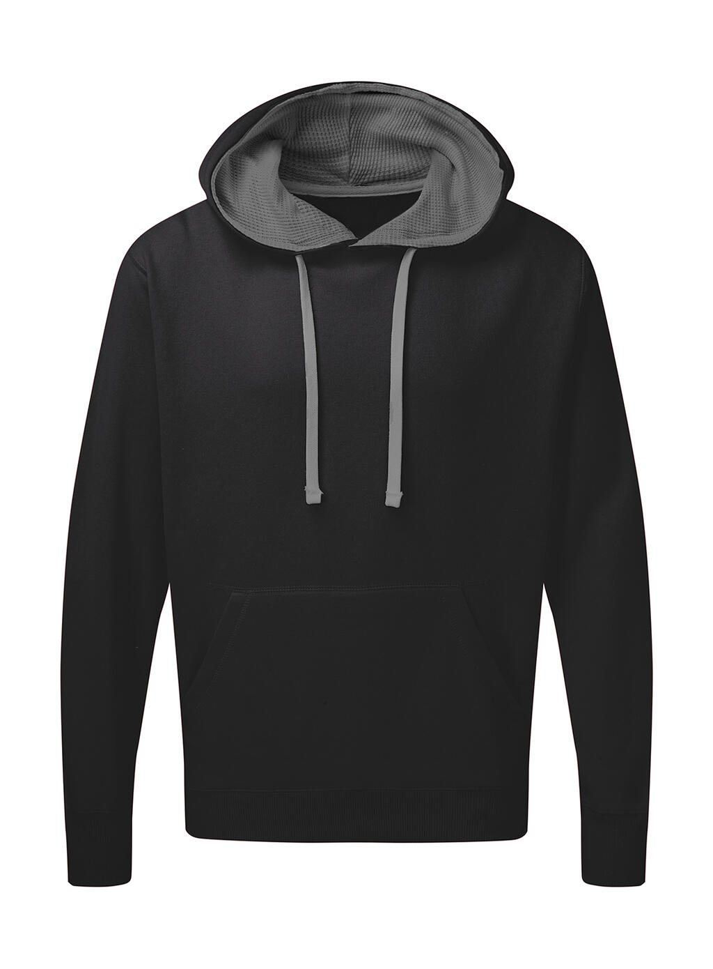 Sudadera capucha en contraste Black/Grey