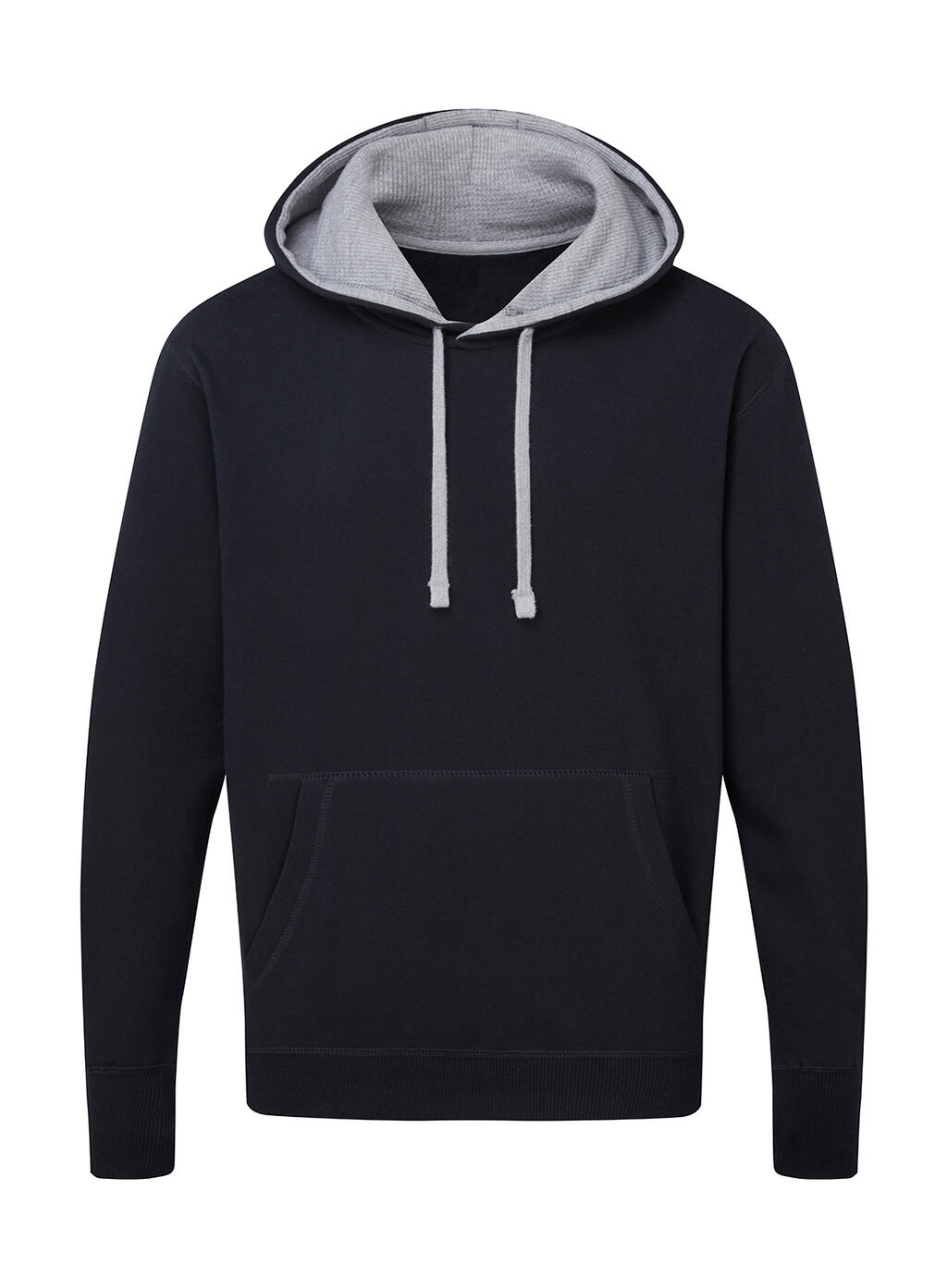 Sudadera capucha en contraste Navy/Light Oxford
