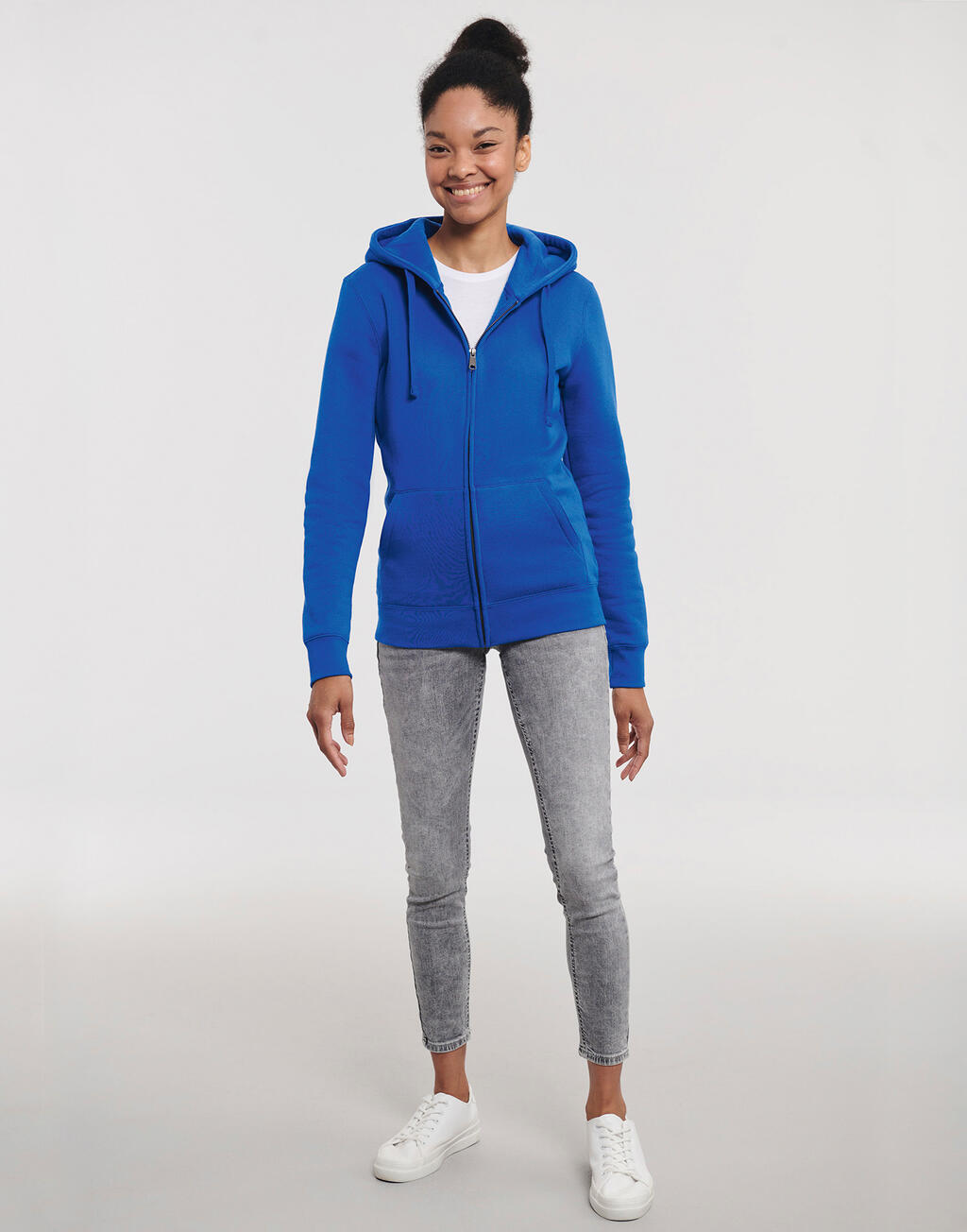 Sudadera Authentic capucha y cremallera mujer - vista 4