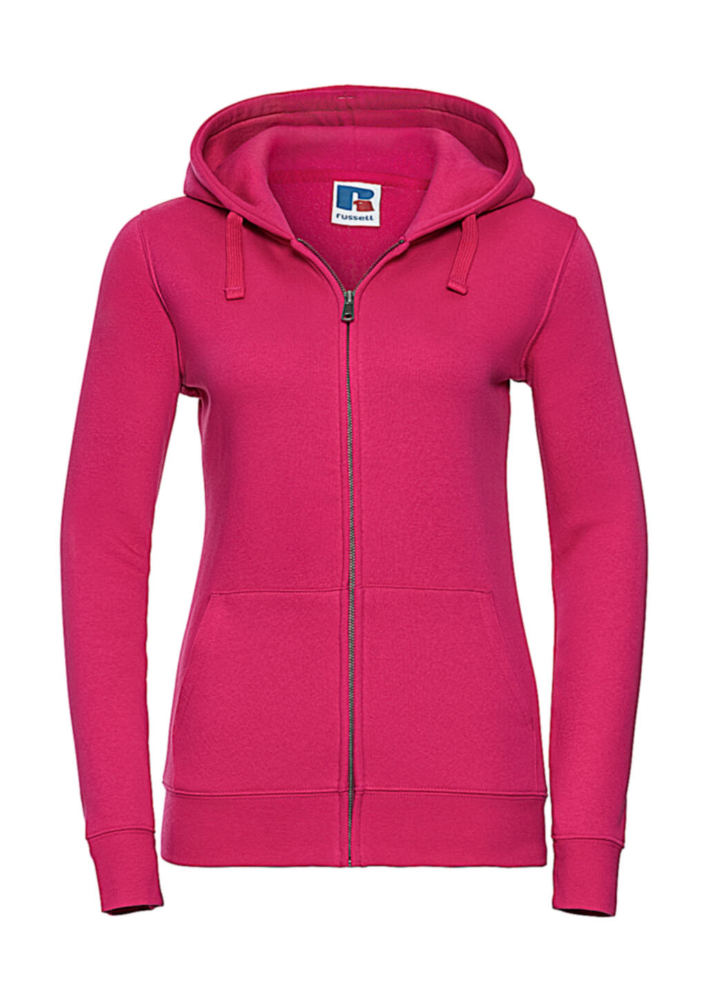 Sudadera Authentic capucha y cremallera mujer Fuchsia