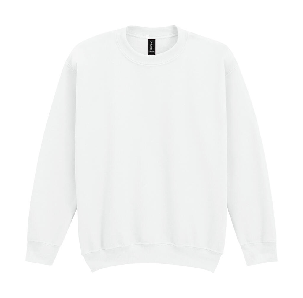 Sudadera cuello redondo Heavy Blend Niño White
