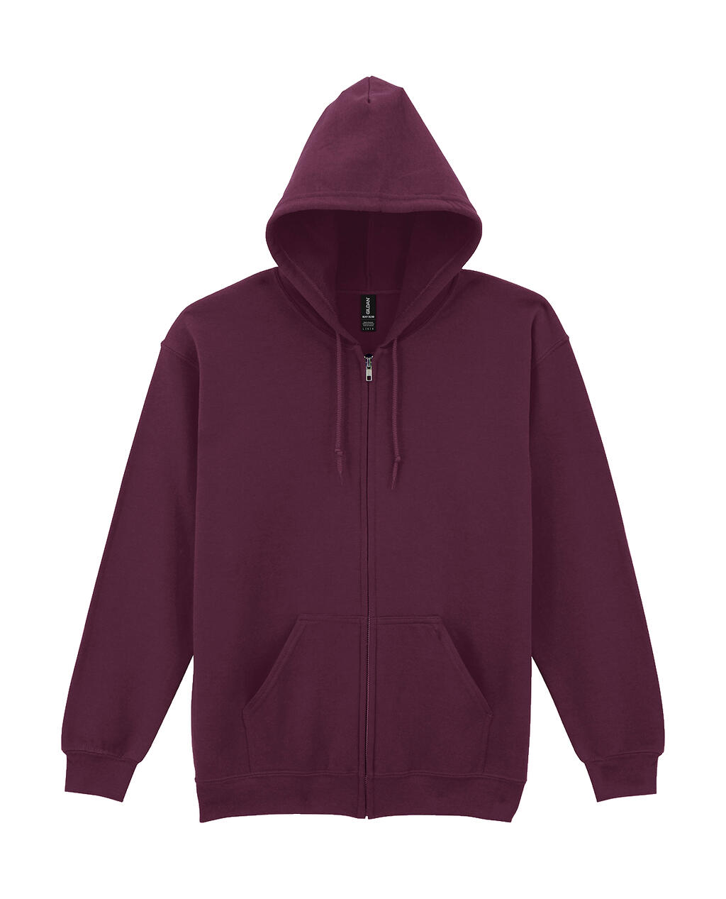 Sudadera capucha cremallera Heavyblend Maroon