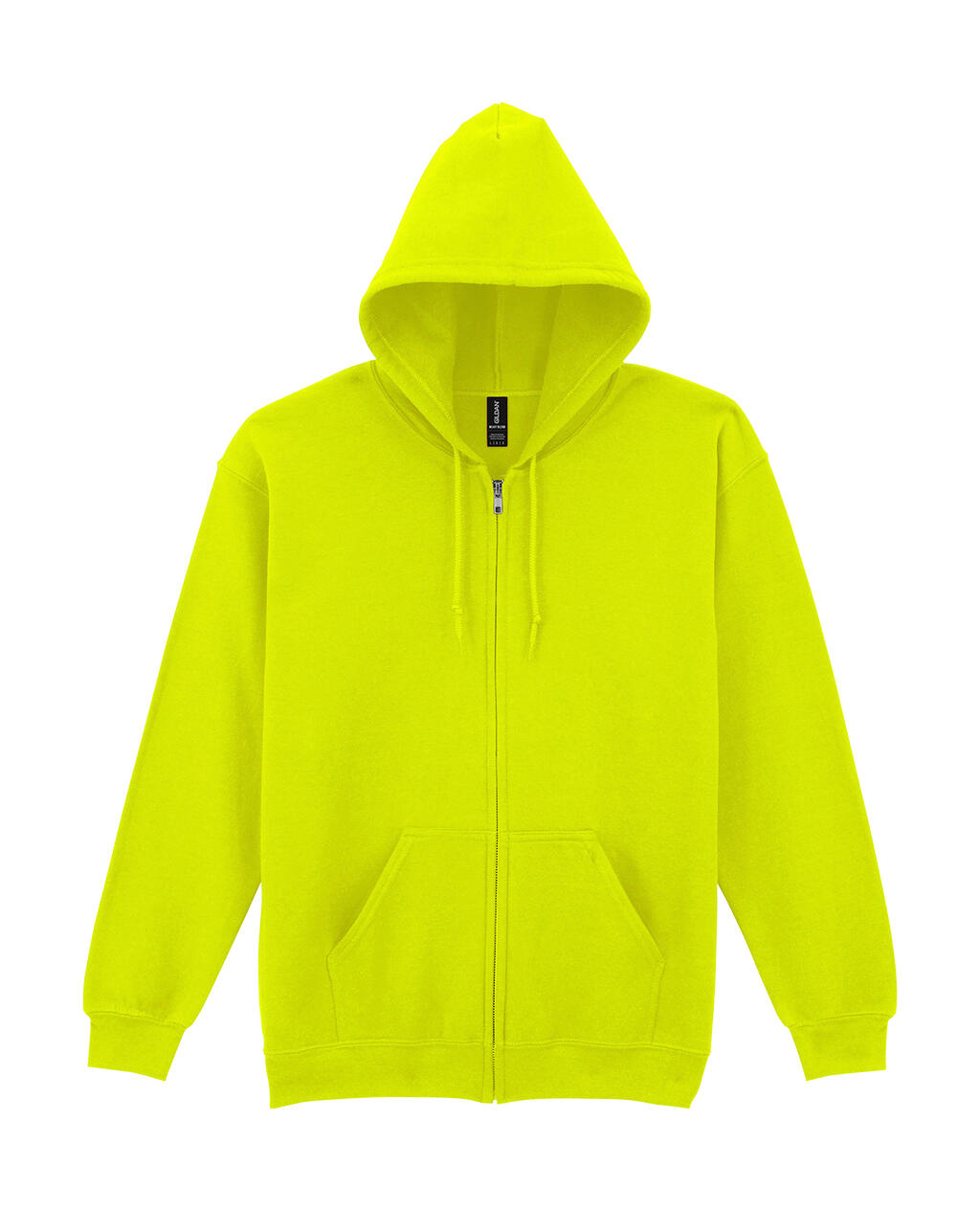 Sudadera capucha cremallera Heavyblend Safety Green