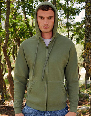  Fruit of the Loom Sudadera con capucha y cremallera classic