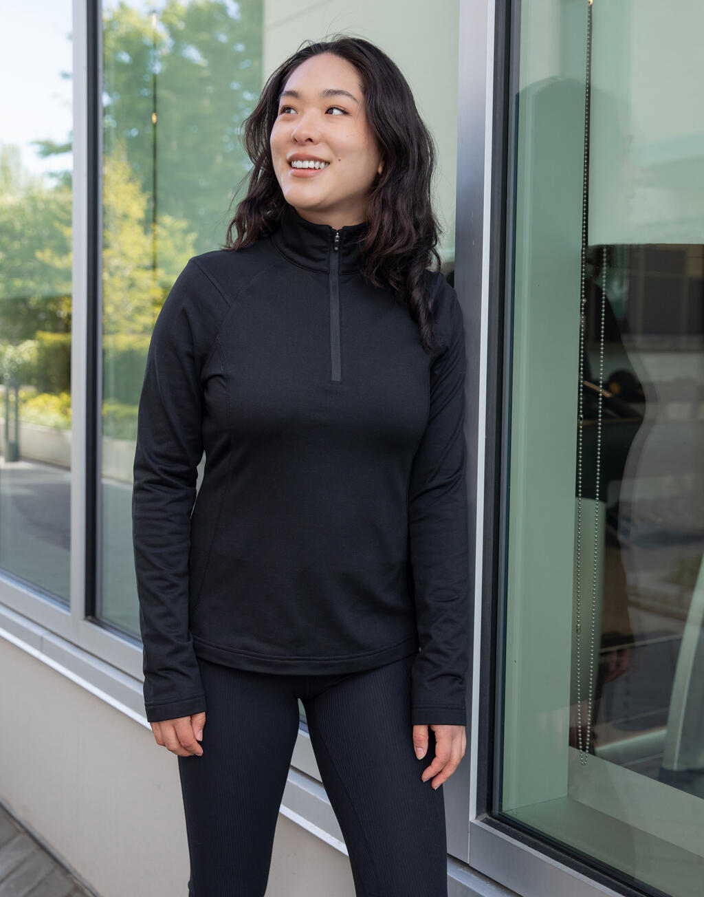  StormTech Jersey de mujer 1/4 cremallera Treeline