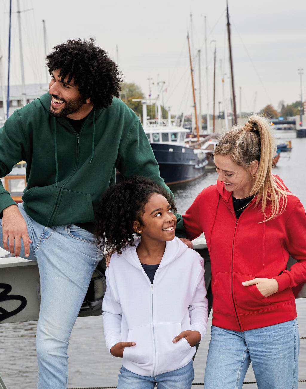 Sudadera capucha cremallera entera niño - vista 1