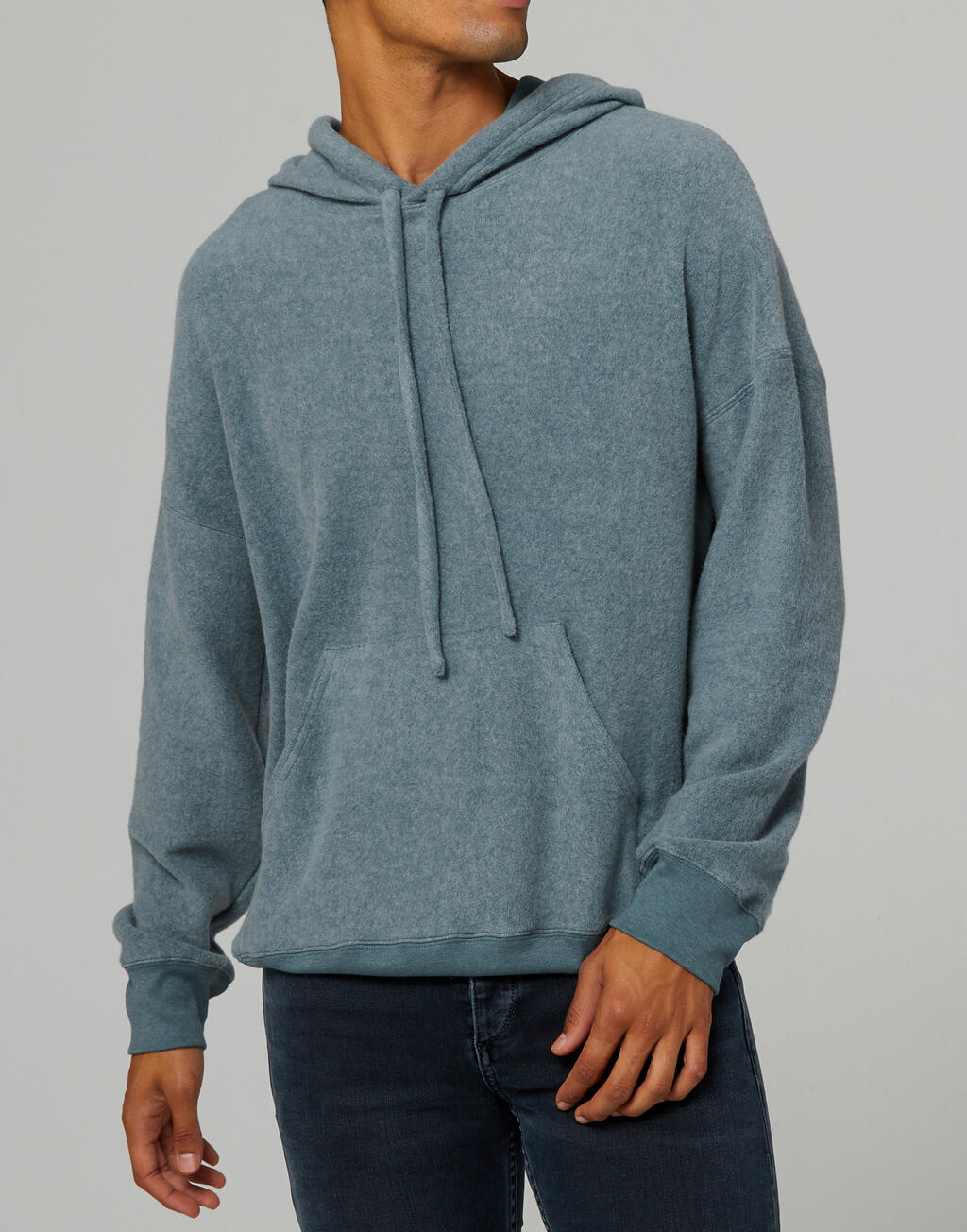 Sudadera con Capucha Unisex afelpada Heather Slate