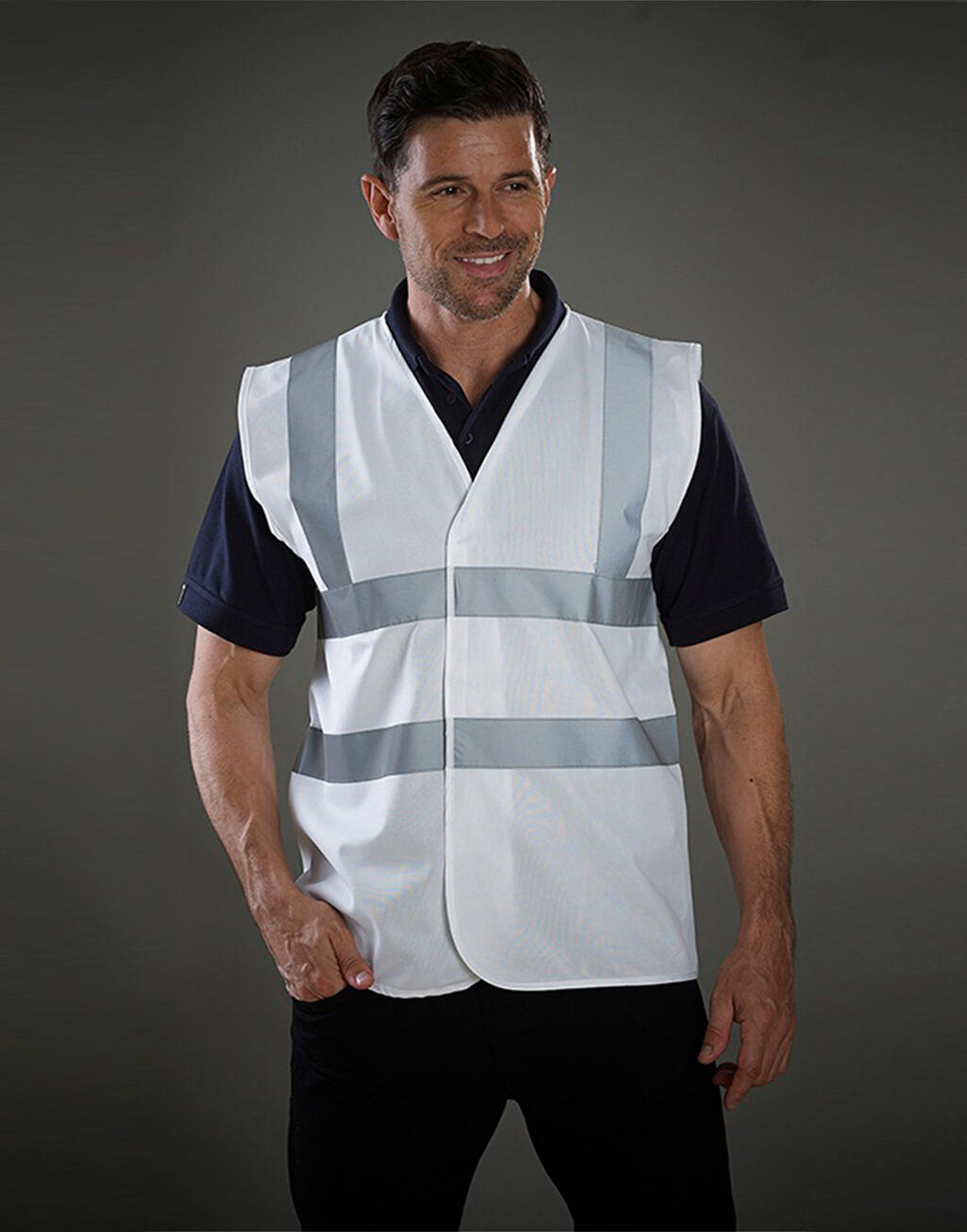 Chaleco de seguridad de 2 franjas Fluo - vista 3