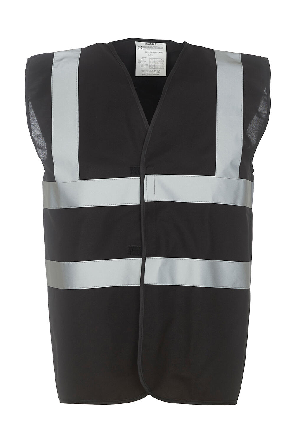 Chaleco de seguridad de 2 franjas Fluo Black