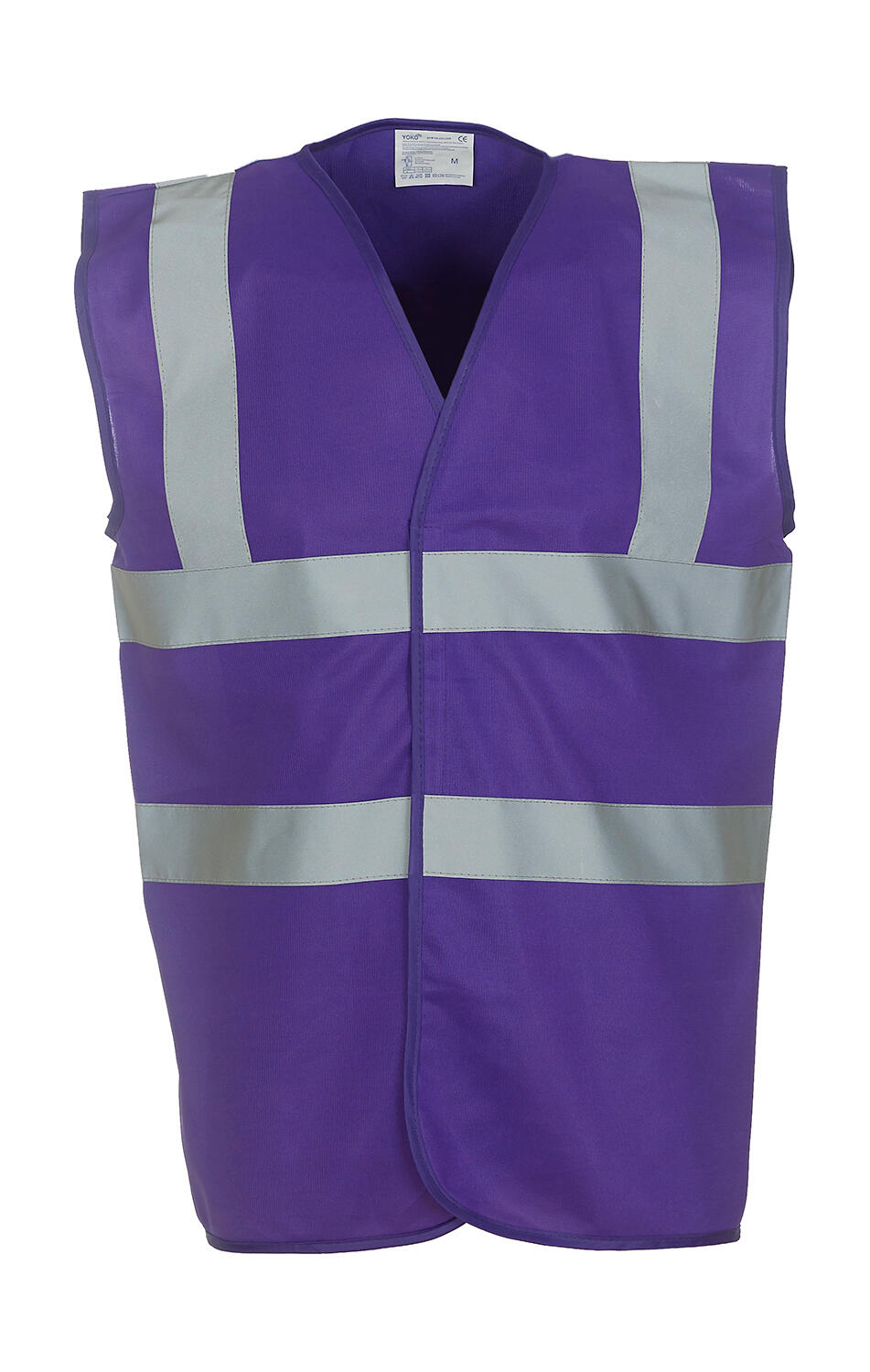 Chaleco de seguridad de 2 franjas Fluo Purple