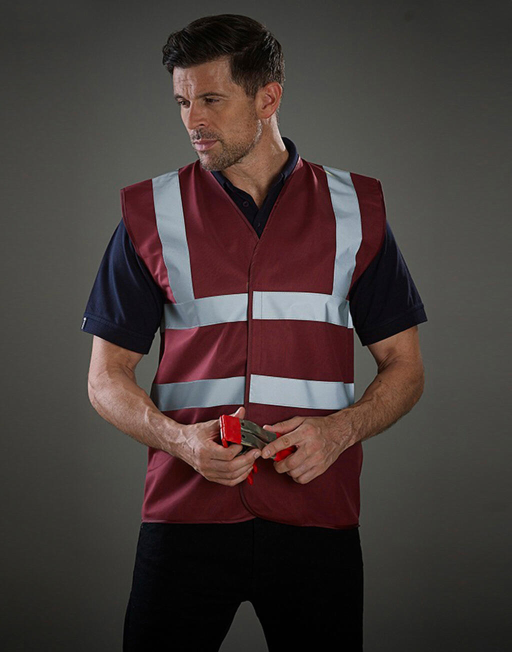 Chaleco de seguridad de 2 franjas Fluo - vista 2