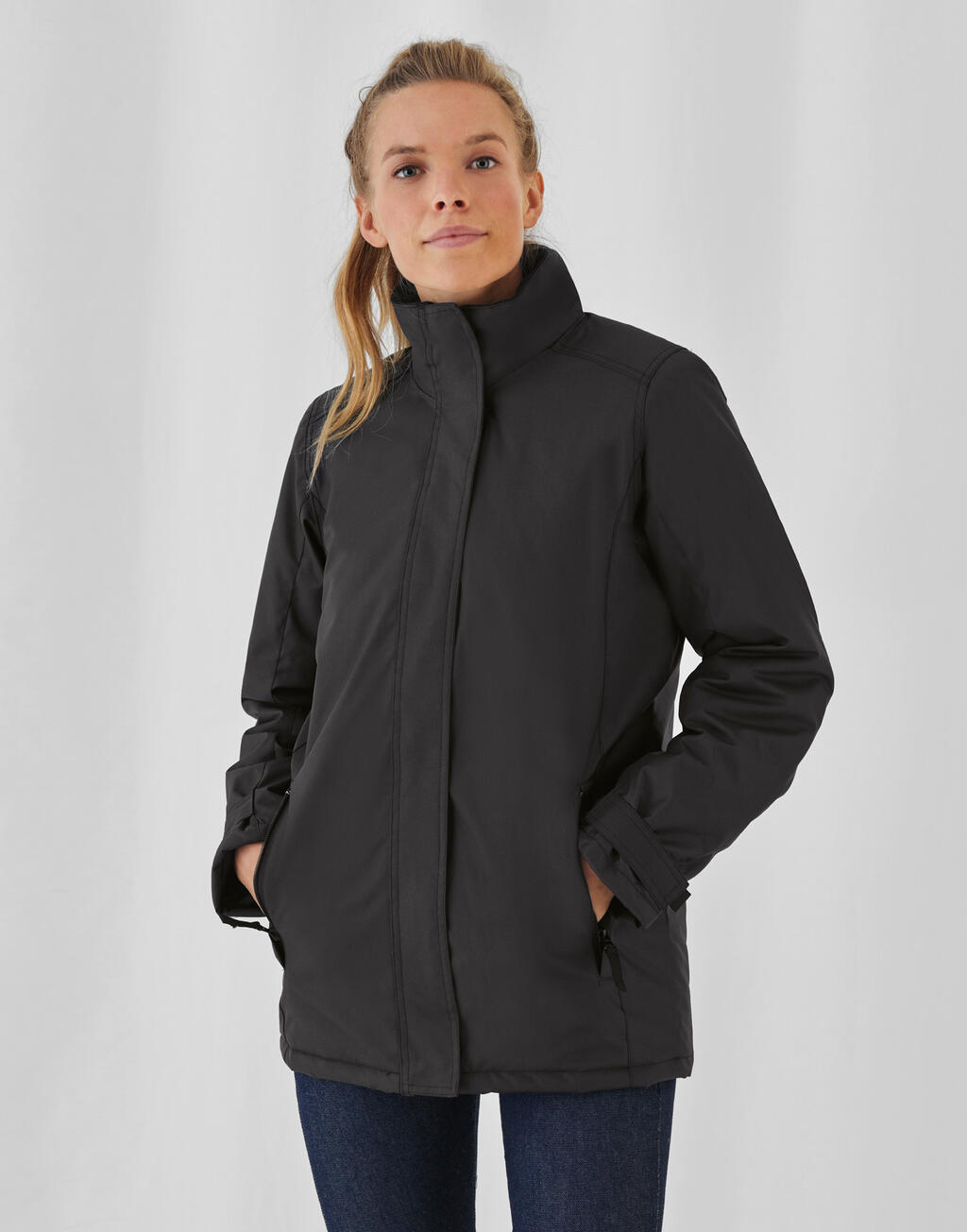  B & C Chaqueta Heavyweight Real + mujer