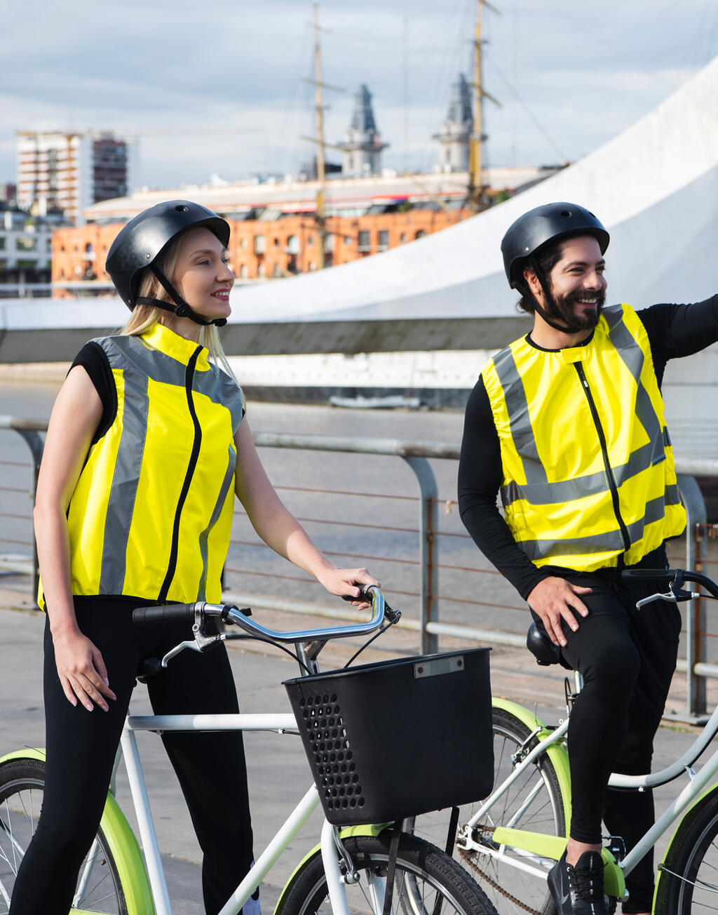 Chaleco motorista de alta visibilidad Schleiz - vista 2