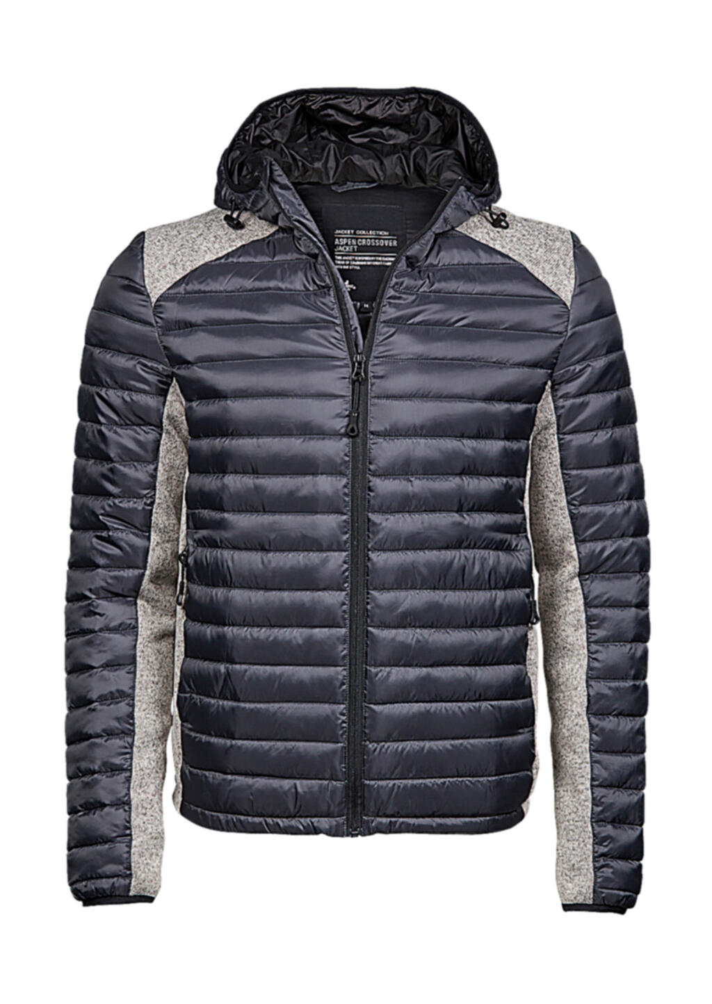 Hooded Outdoor Crossover Jacket Space Grey/Grey Melange