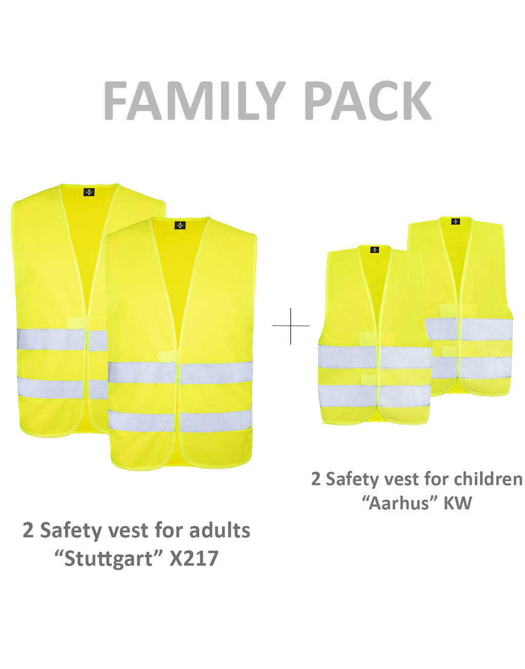Paquete familiar chalecos básicos de seguridad - vista 2