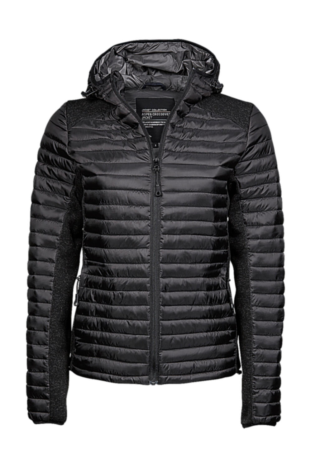 Chaqueta con capucha Outdoor mujer Black/Black Melange