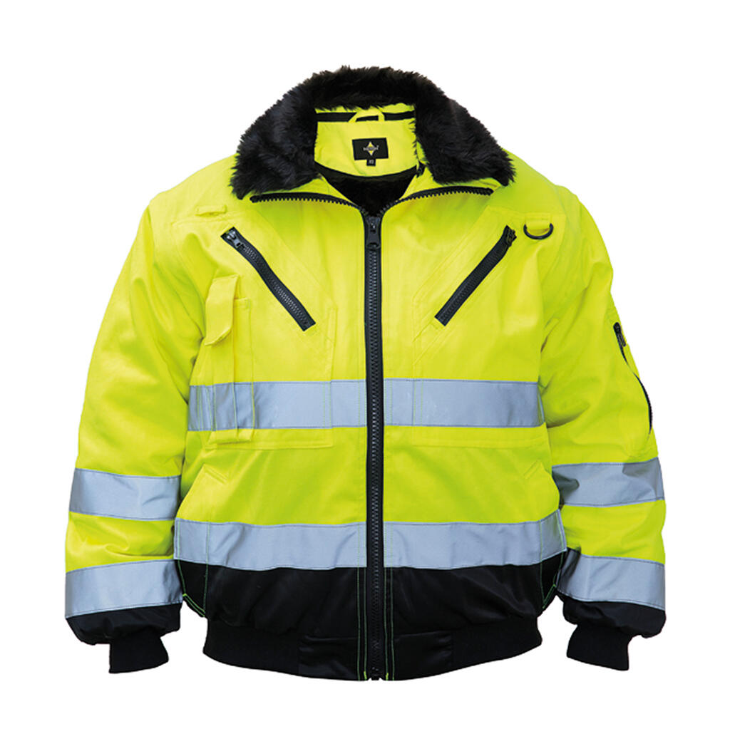 Chaqueta de piloto alta visibilidad Oslo Yellow/Black