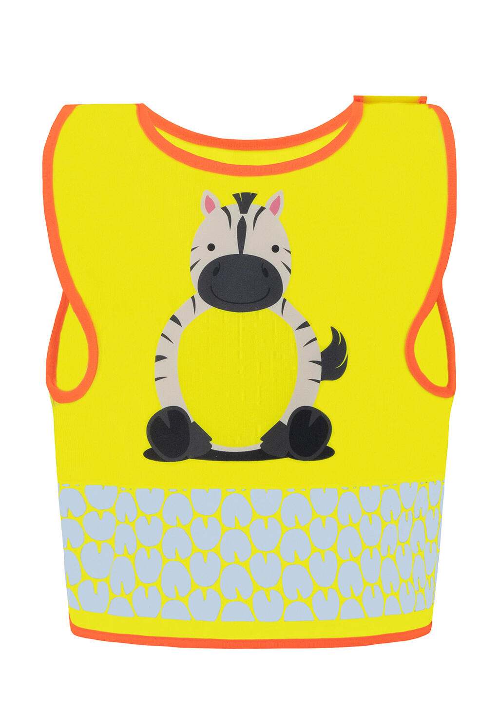 Chaleco de seguridad infantil Funtastic Wildlife Zebra Yellow